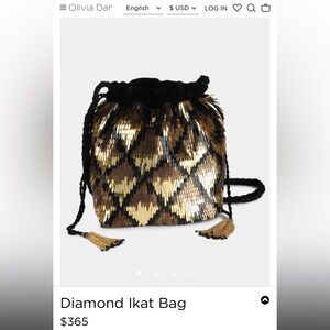 Olivia Dar Diamond Ikat Bag